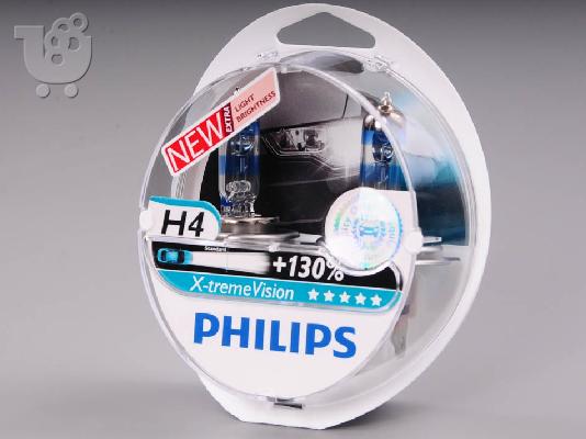 PoulaTo: Λάμπες Philips X-treme Vision H4 +130% 3700K 60/55W Κωδικός 12342XVS2