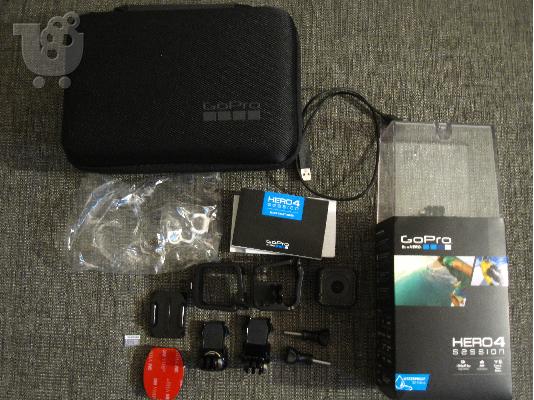 PoulaTo: Go Pro Hero 4 Session + samsung micro sd 32GB + Casey (Camera + Mounts + Accessories Case)