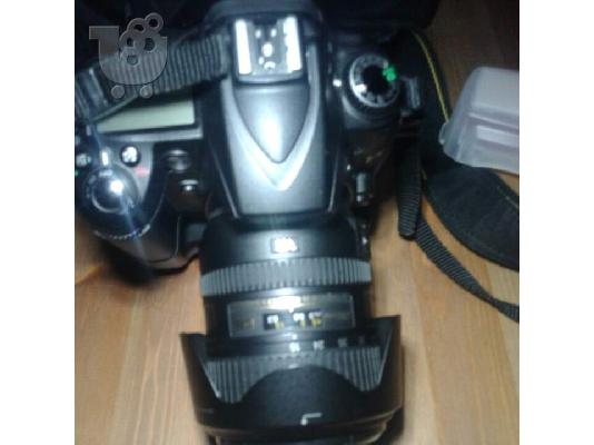 Nikon D90 full extra με φλας 2 φακούς baterry pack και άλλα