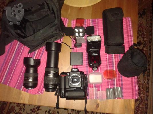 PoulaTo: Nikon D90 full extra με φλας 2 φακούς baterry pack και άλλα